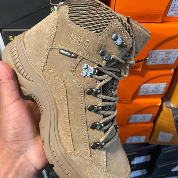 Men’s safety shoes with steel men’s boots comfortable suede leather - Picture 3 of 11